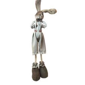 Country/Primative folkart boy Bunny/Rabbit 23”